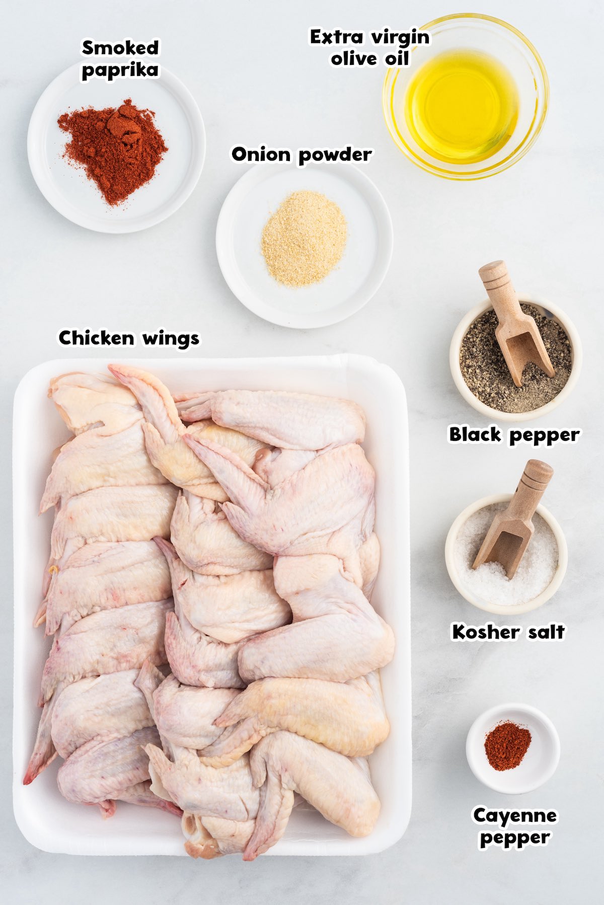 air fryer chicken wings ingredients