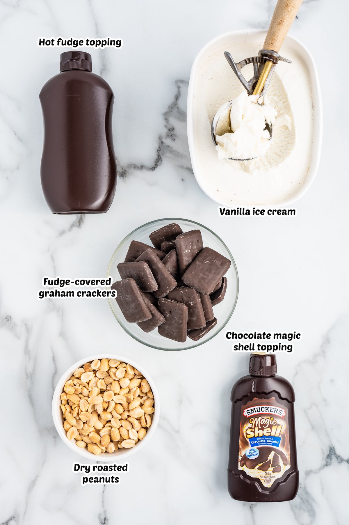 Buster Bar Ice Cream Cake Recipe ingredients