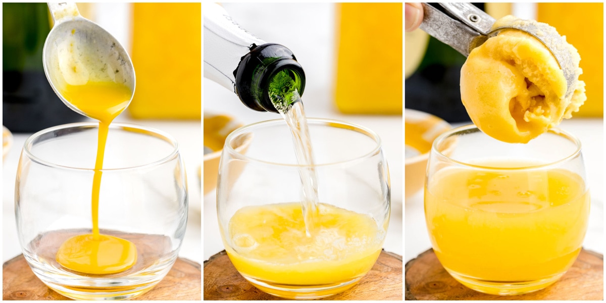 collage mimosa float