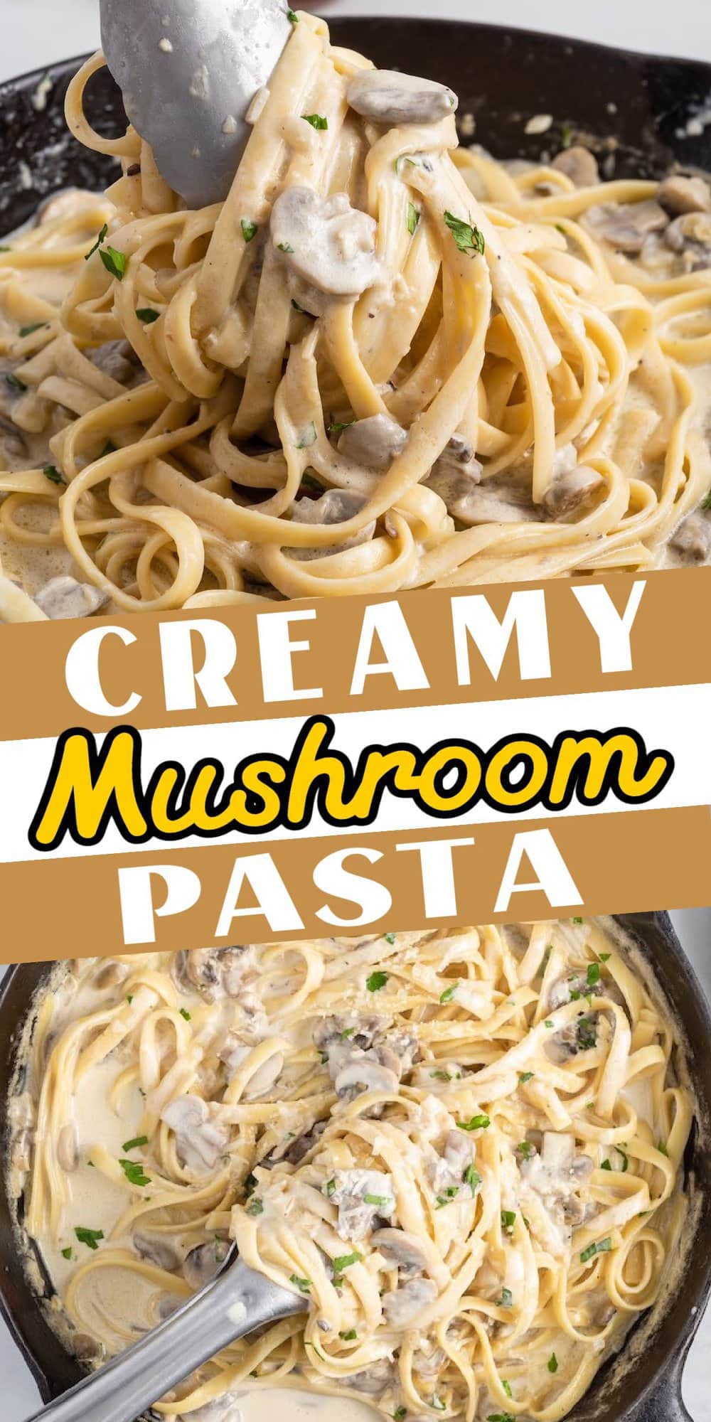 Creamy Mushroom Pasta pinterest