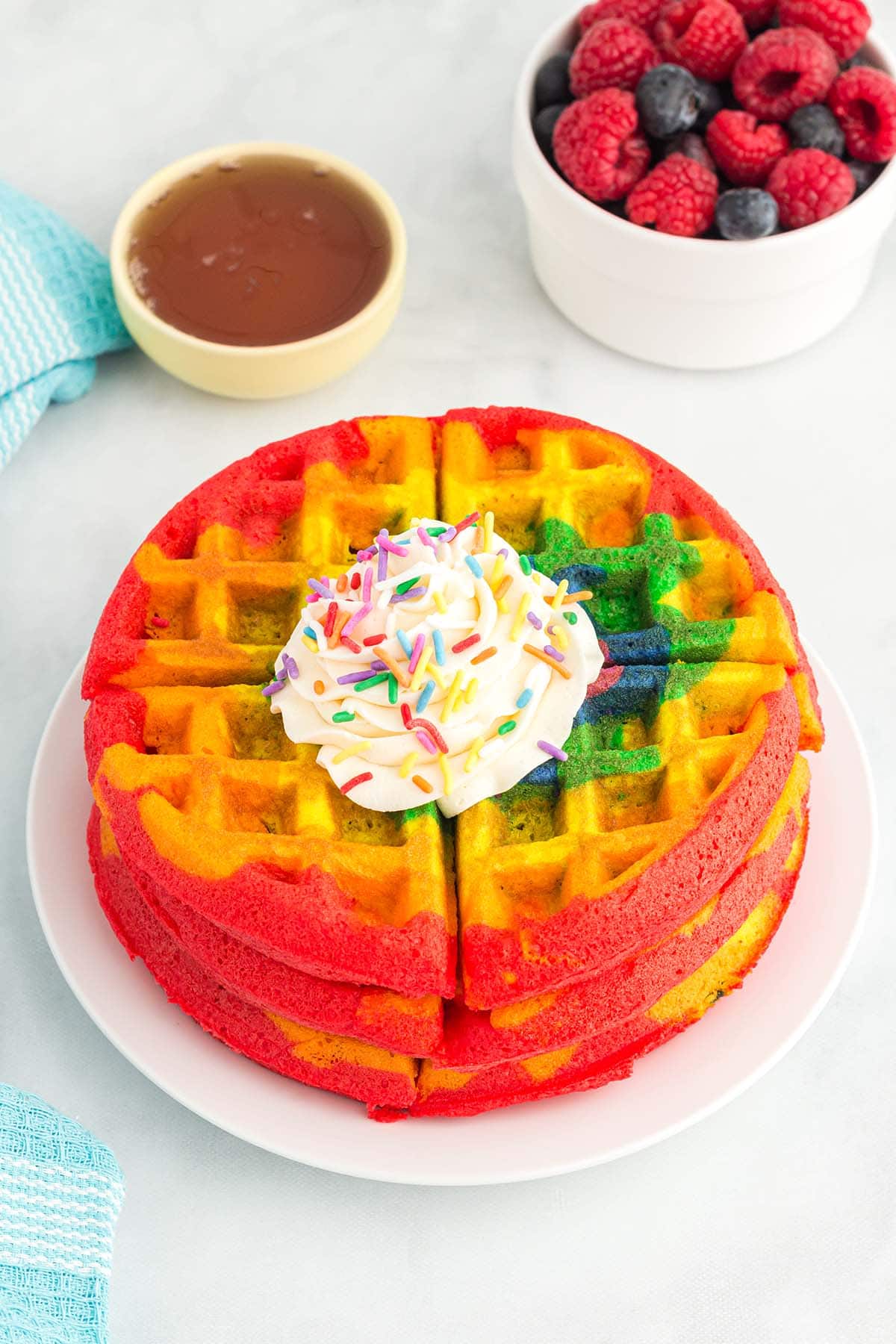 rainbow waffles hero image