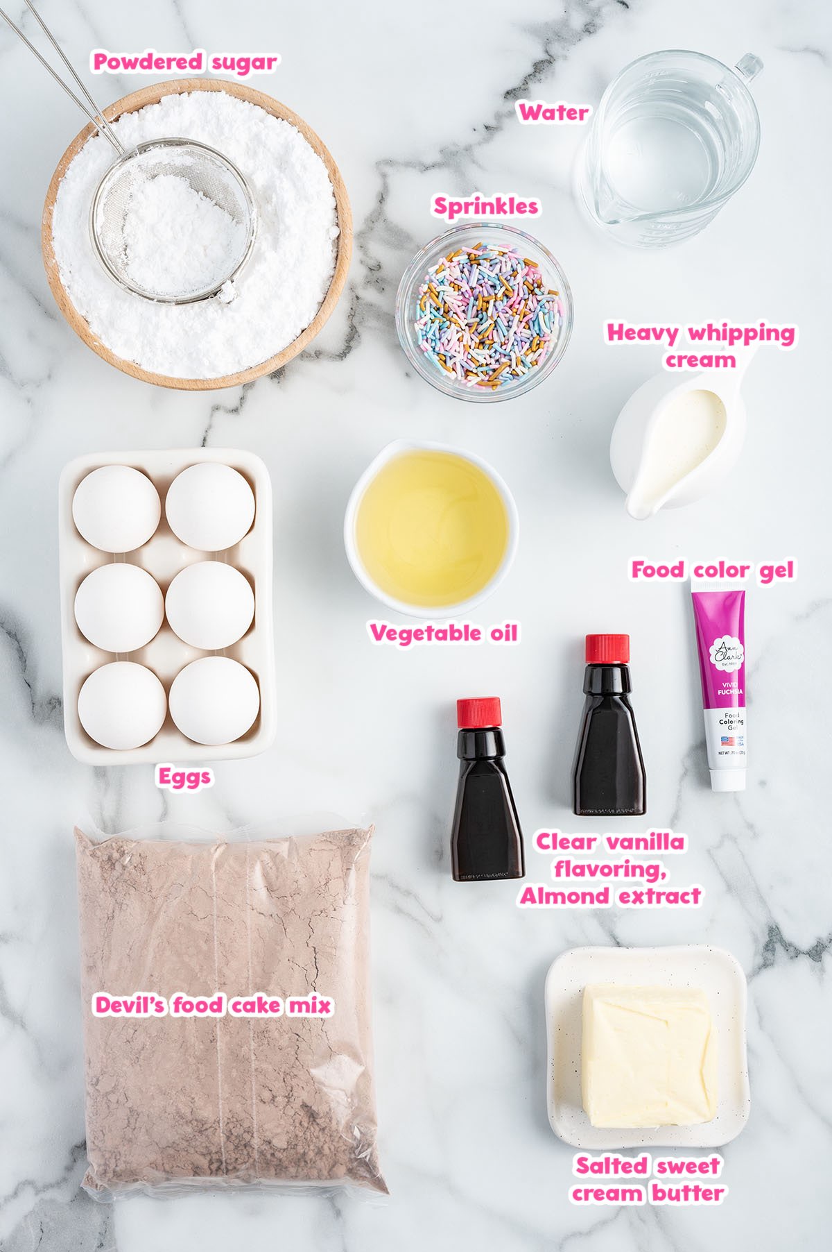 lunch box cake ingredients