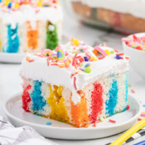 Rainbow Jello Cake featured image