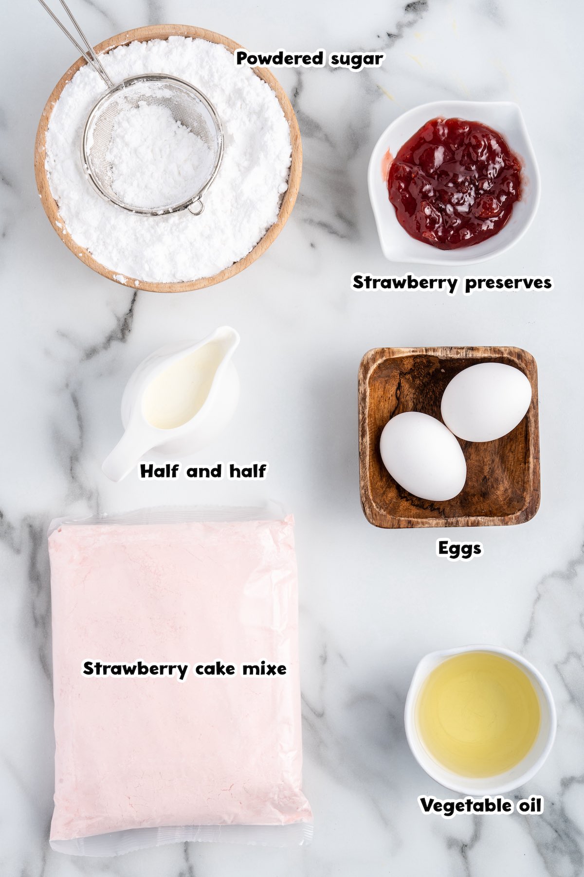 Strawberry Cookies ingredients