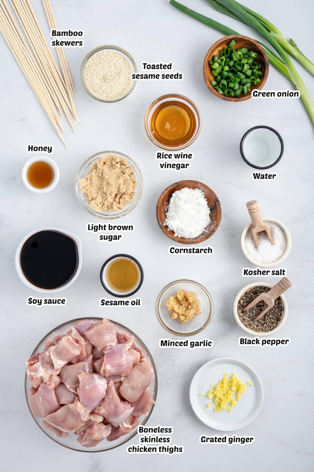 Teriyaki Chicken Skewers ingredients
