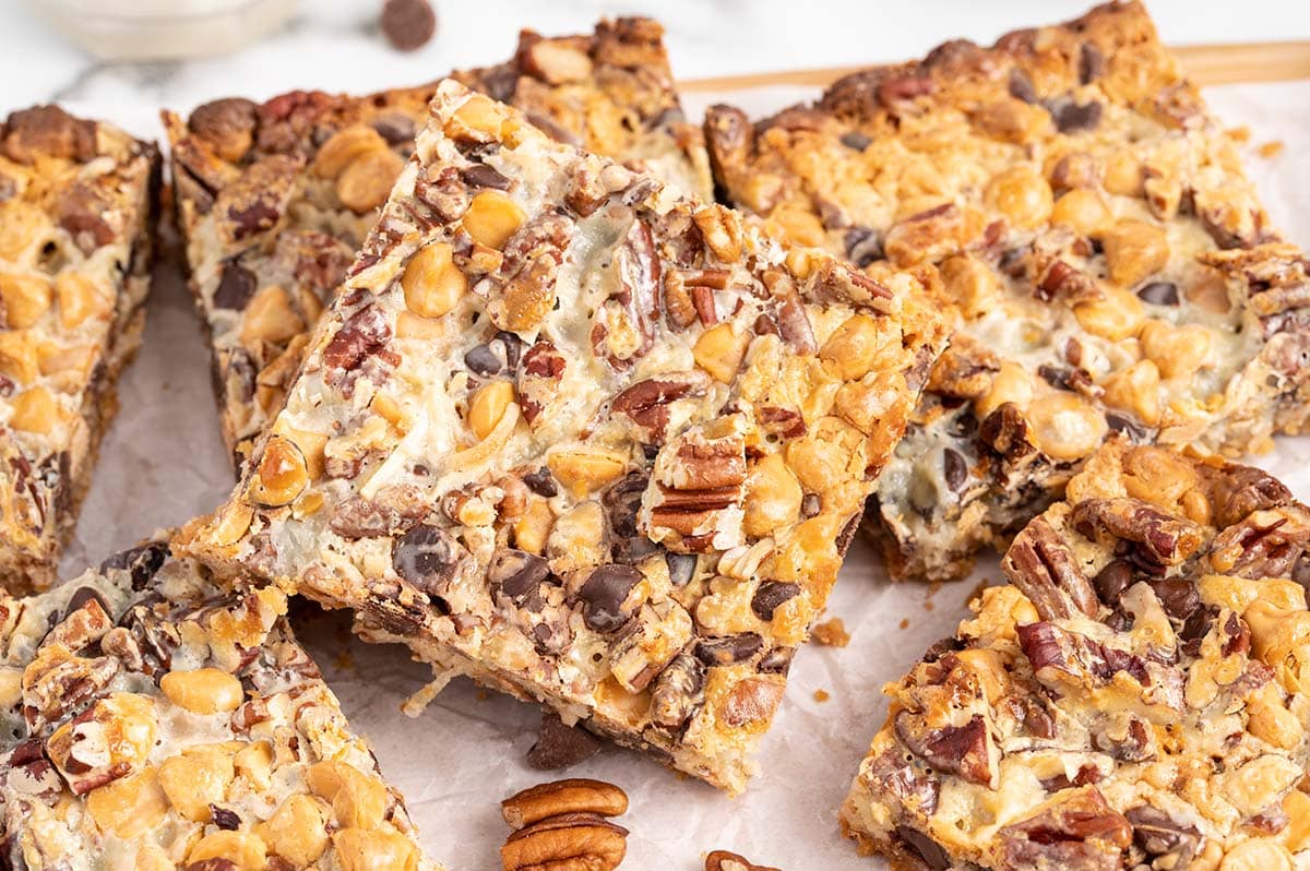 top view 7 layer bars
