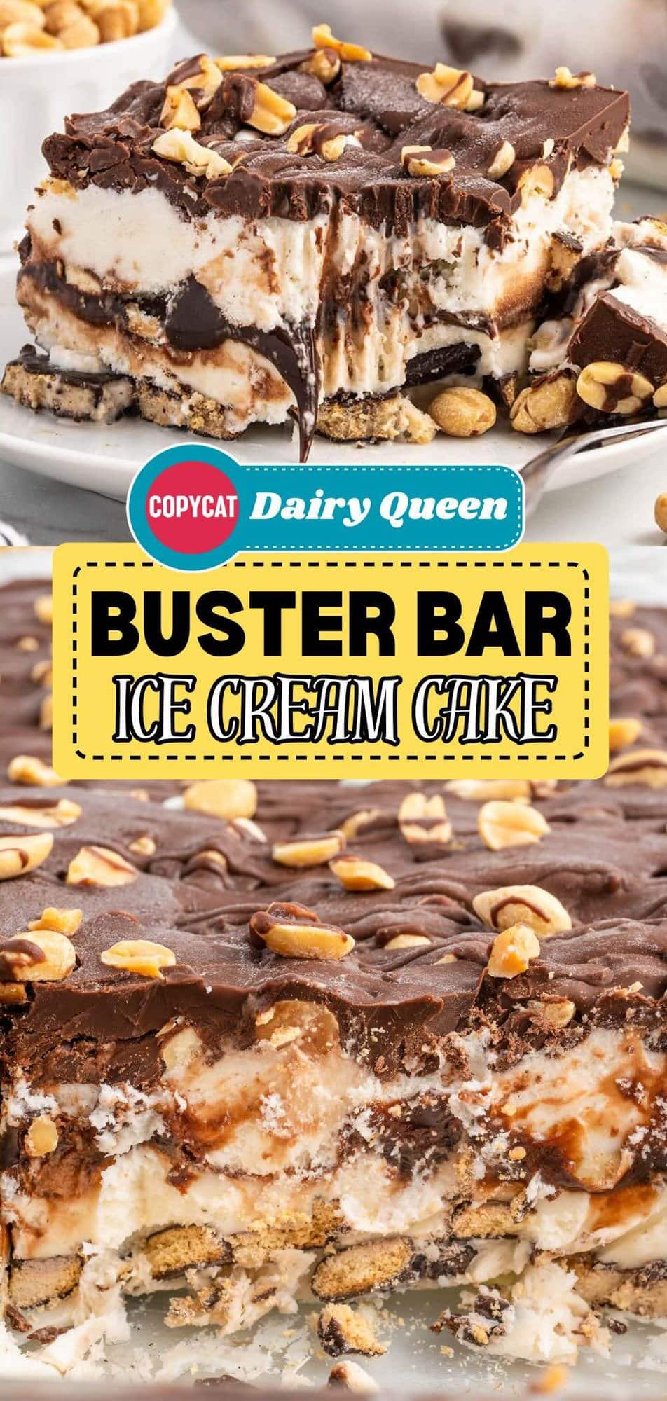 Buster Bar Ice Cream Cake Recipe Recipe Pin 2.