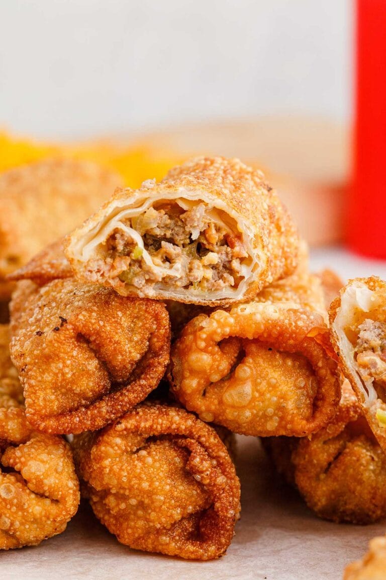 Cheeseburger Egg Roll - Princess Pinky Girl