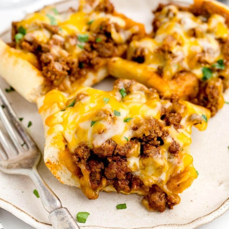 Sloppy Joe Garlic Bread featured image