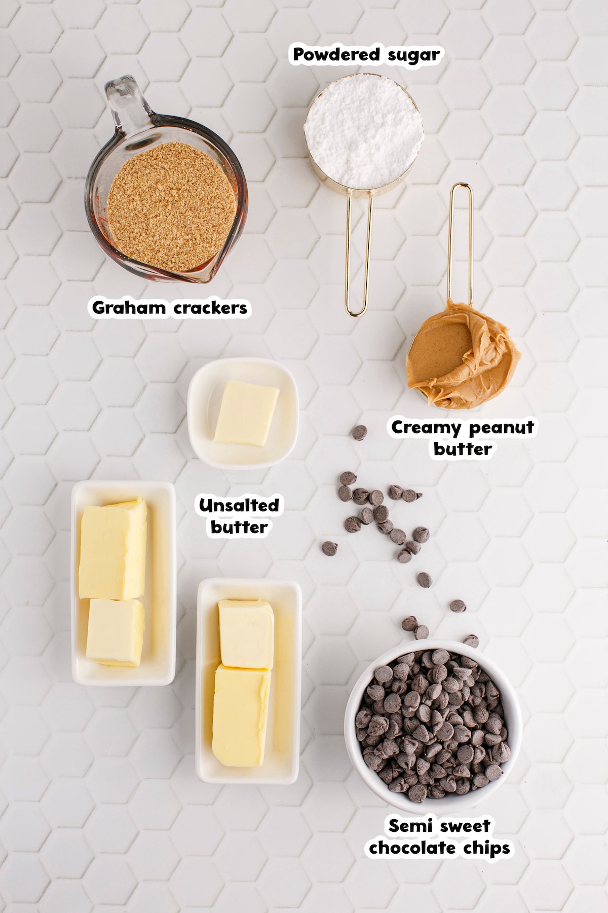 Homemade Peanut Butter Cups ingredients