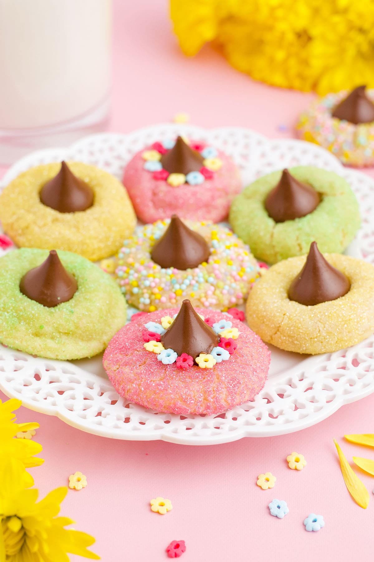 Spring Blossom Cookies on the plate