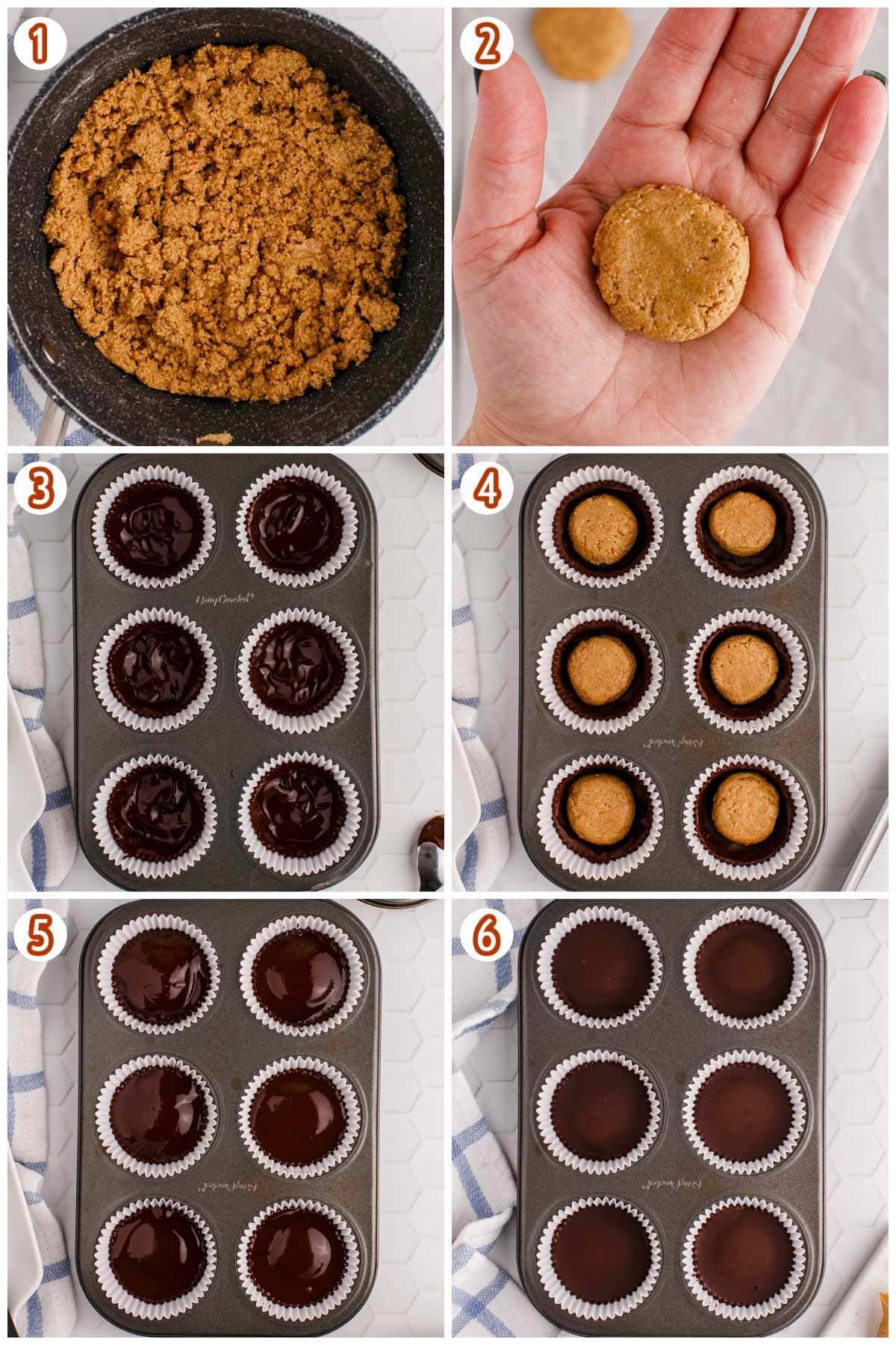 collage Homemade Peanut Butter Cups