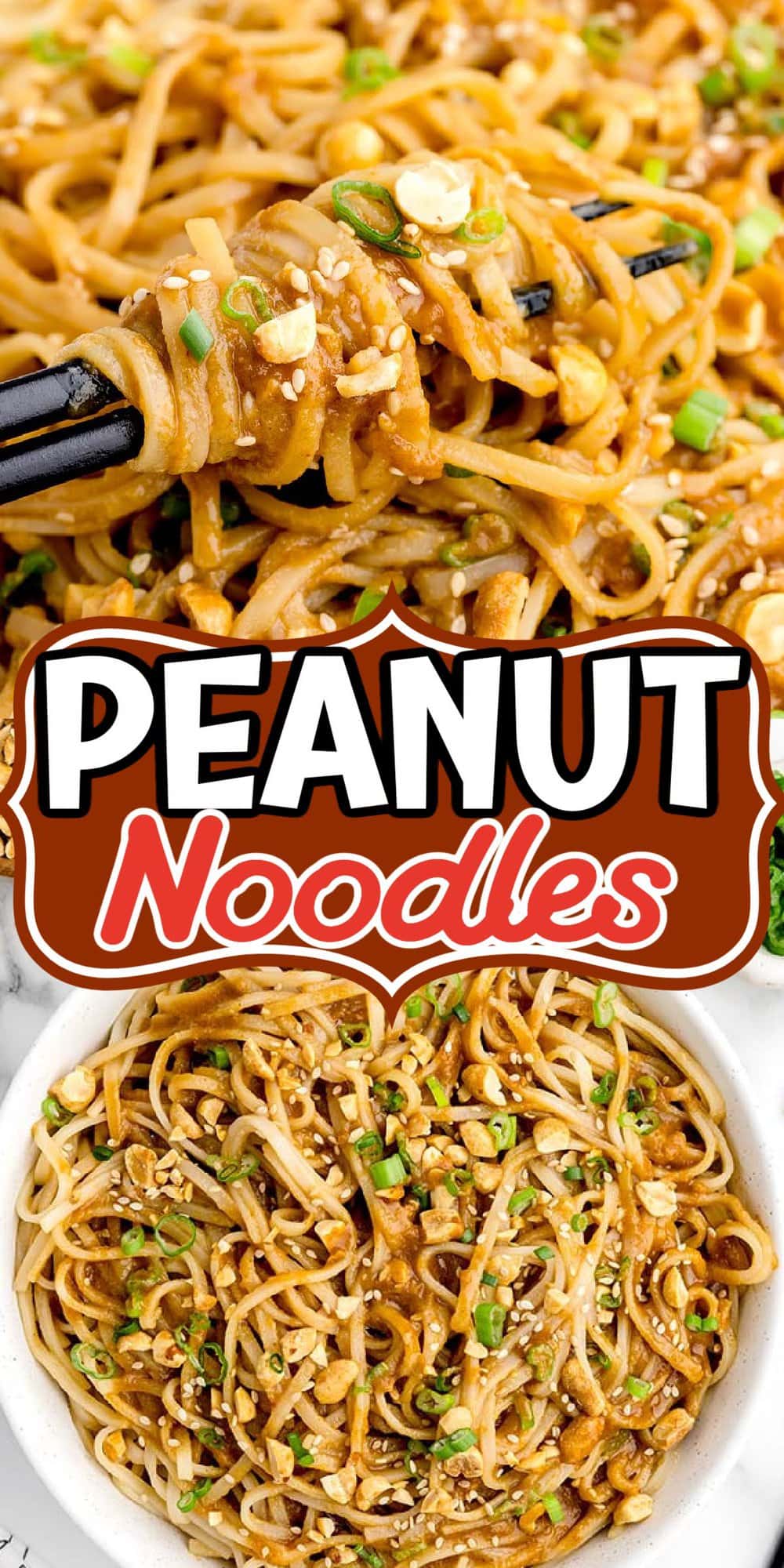Thai Peanut Noodles pinterest