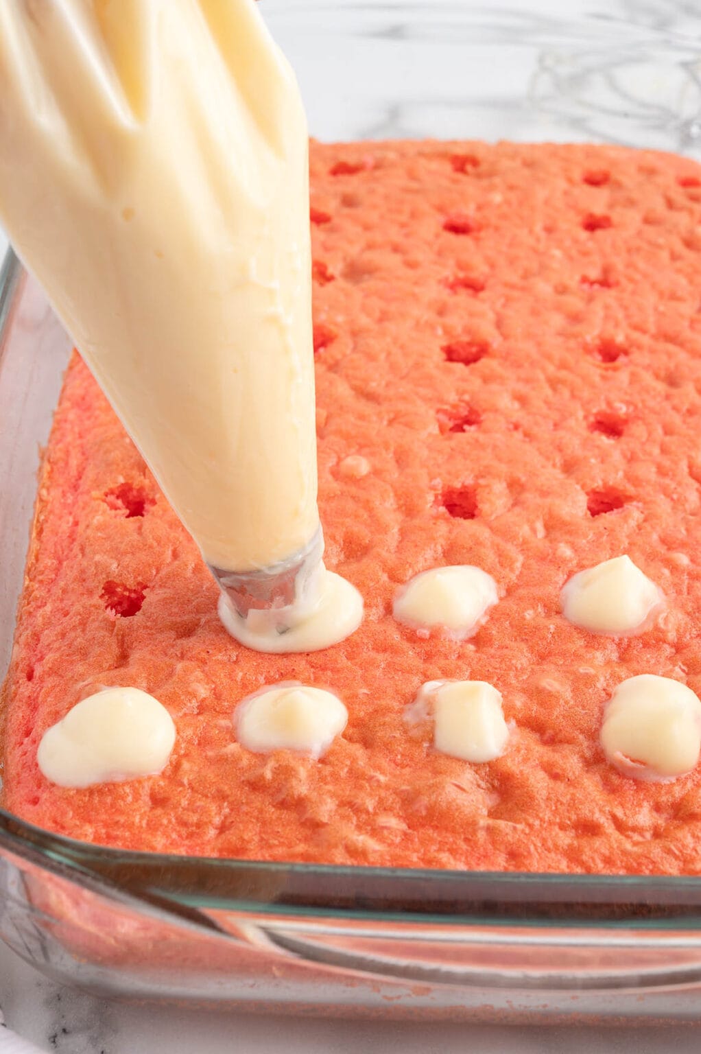 Strawberry Cheesecake Poke Cake Princess Pinky Girl