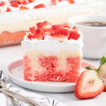 Strawberry Cheesecake Poke Cake featured image