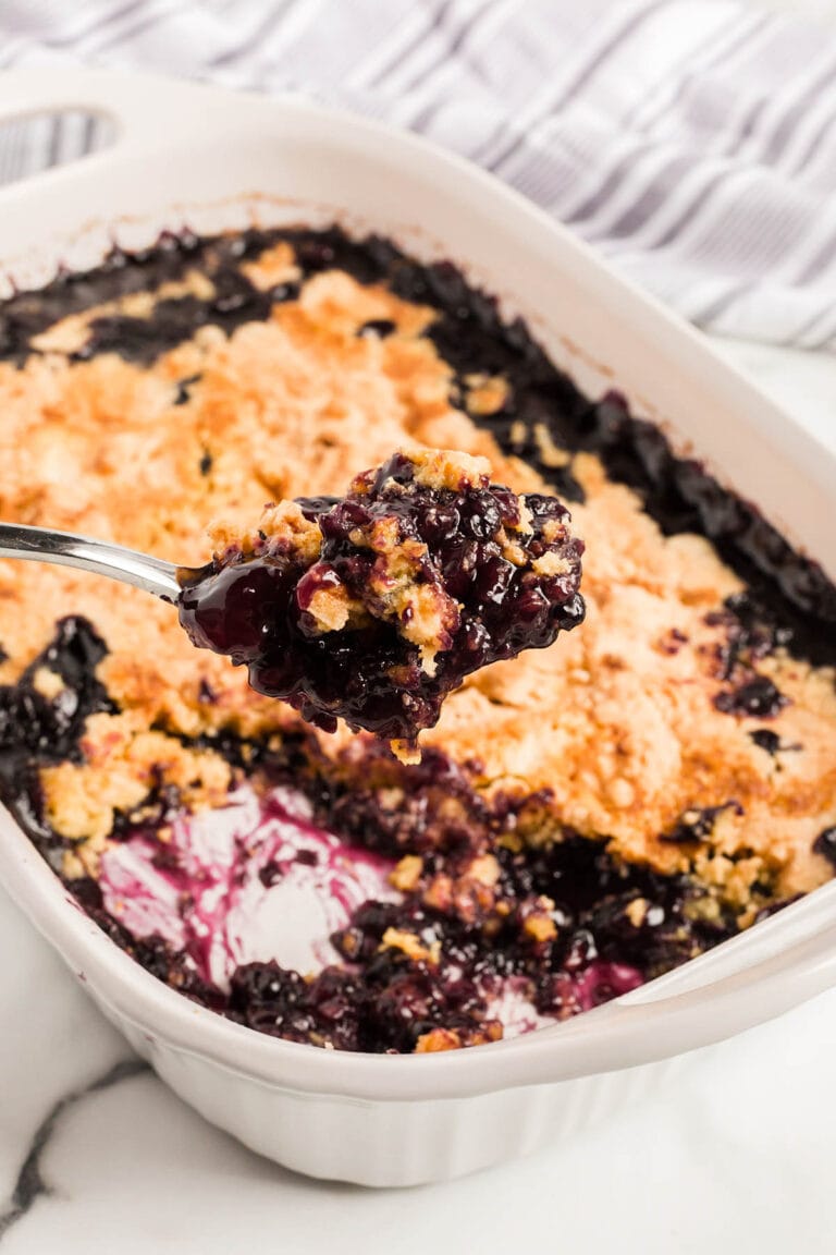 Blueberry Dump Cake - Princess Pinky Girl