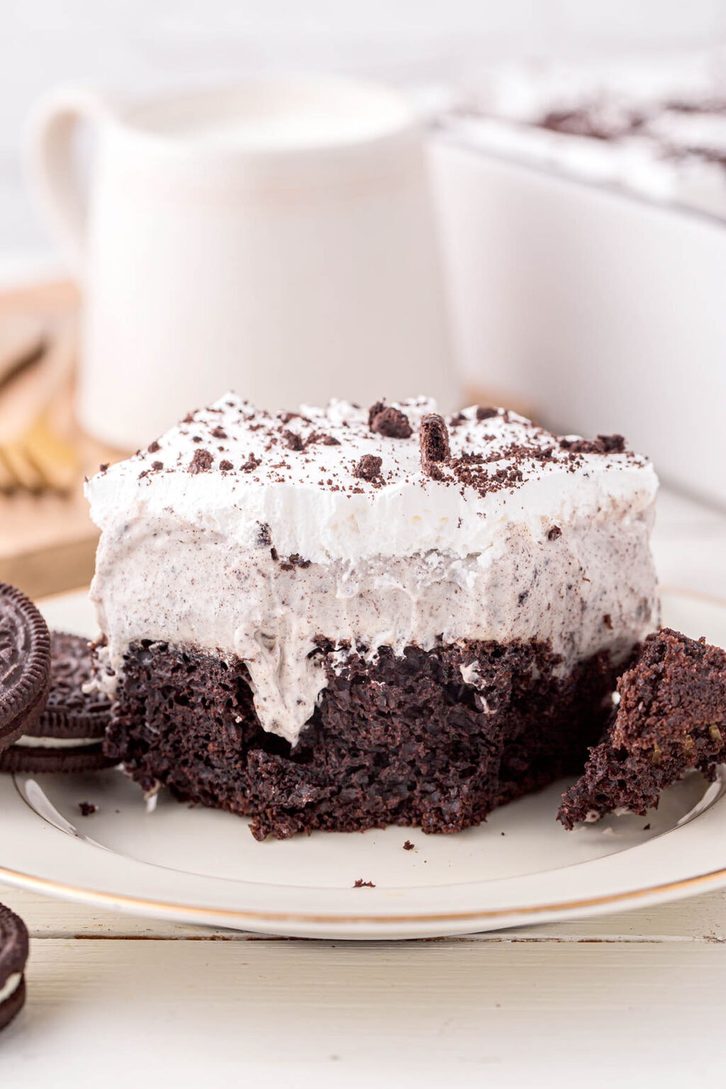 Cookies And Cream Poke Cake - Princess Pinky Girl