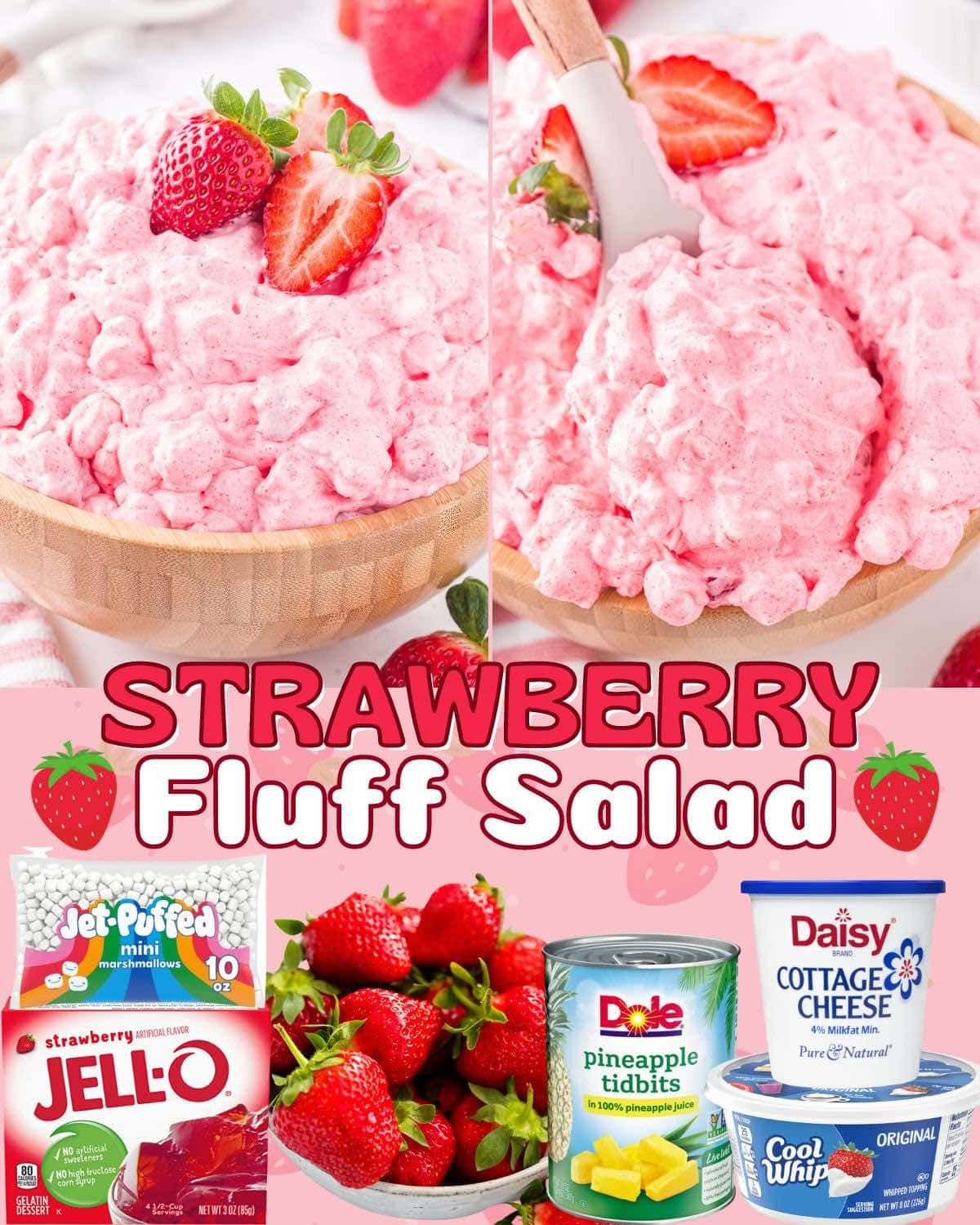 strawberry fluff salad pin.