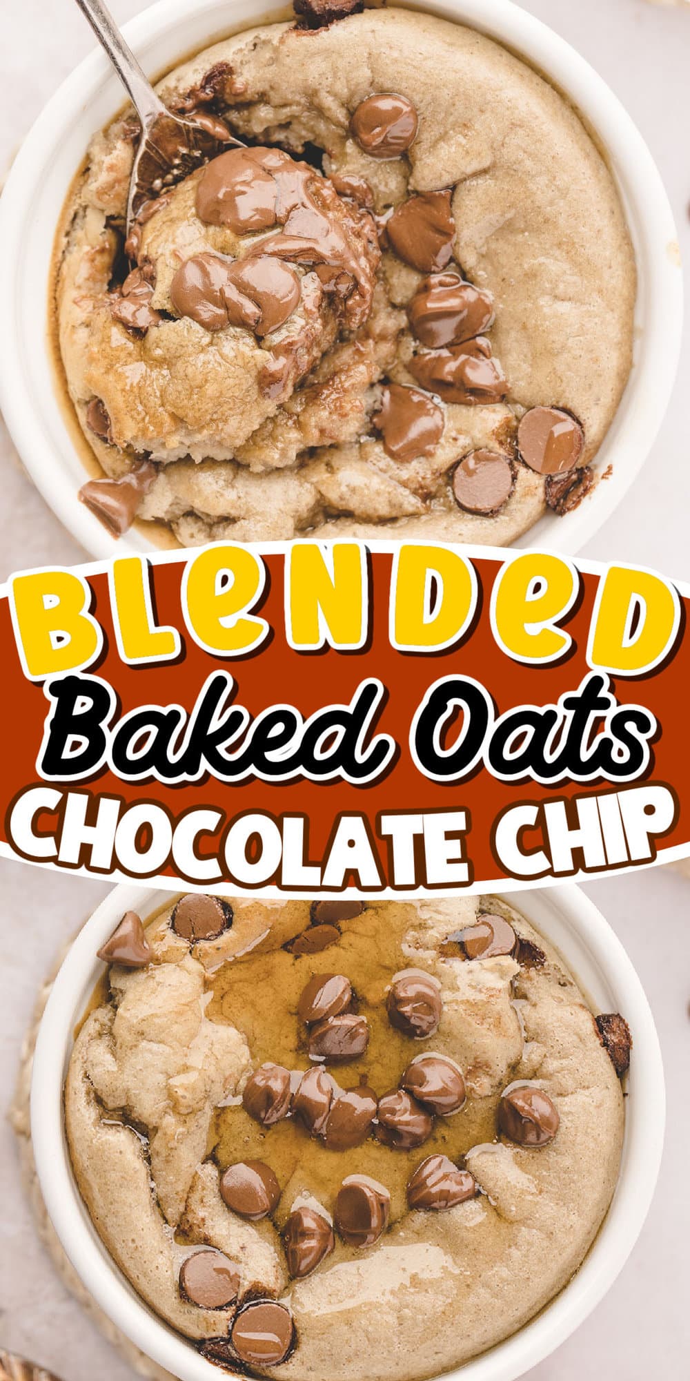 Blended Baked Oats pinterest