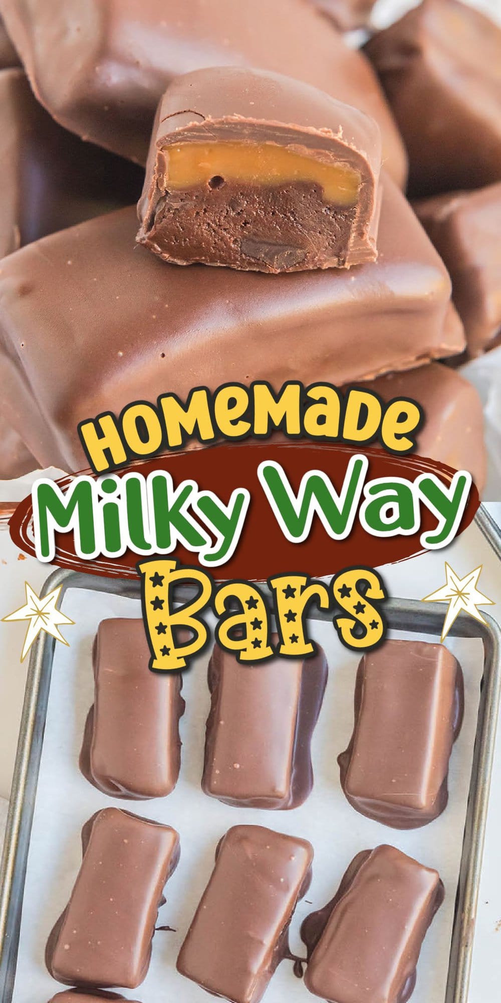 Homemade Milky Ways pinterest