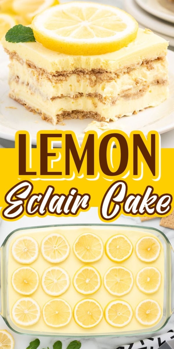 Lemon Eclair Cake pinterest