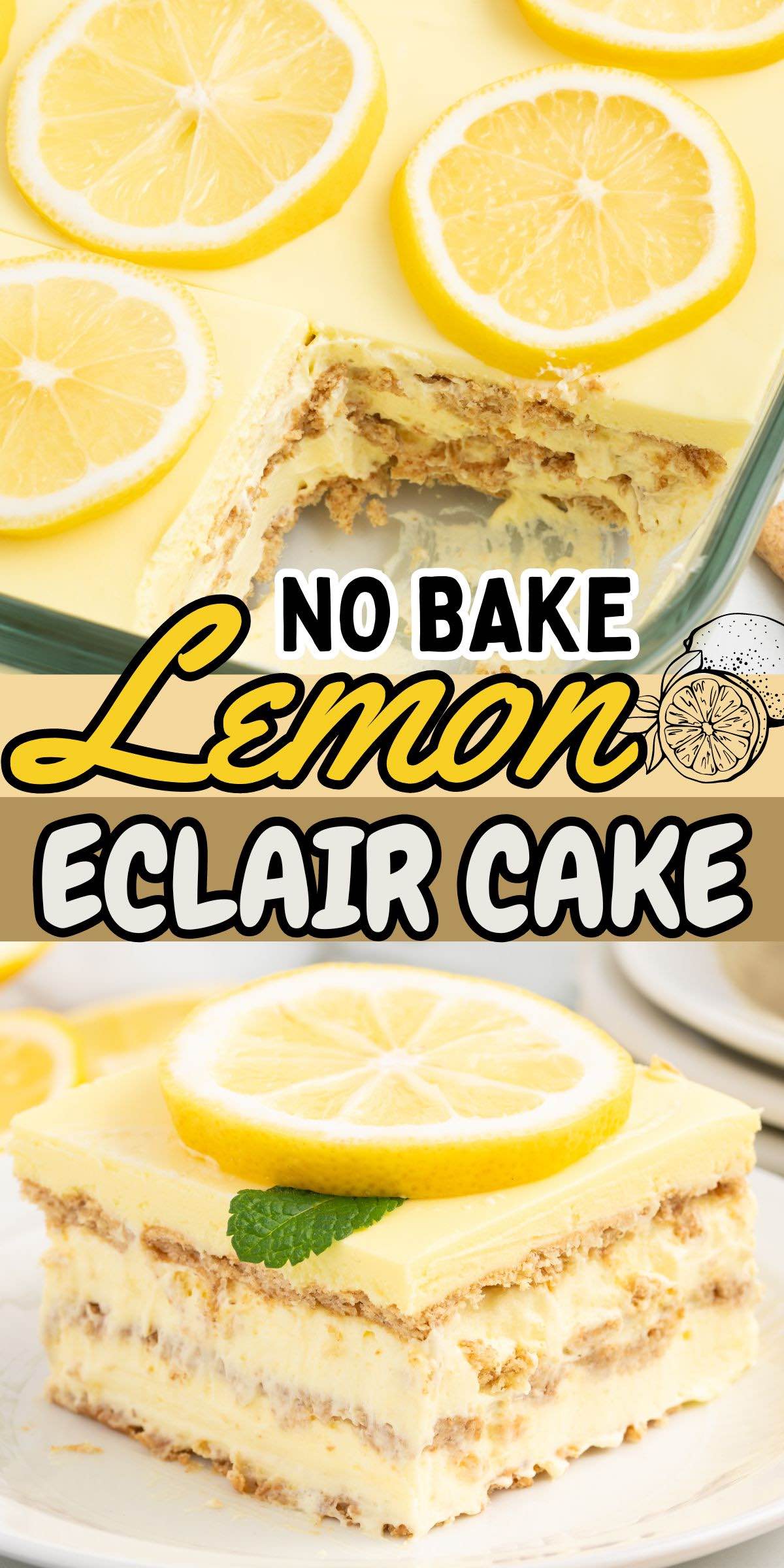 lemon eclair cake