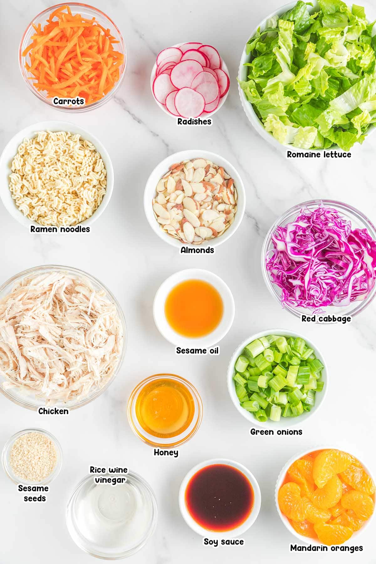 Chinese Chicken Salad ingredients
