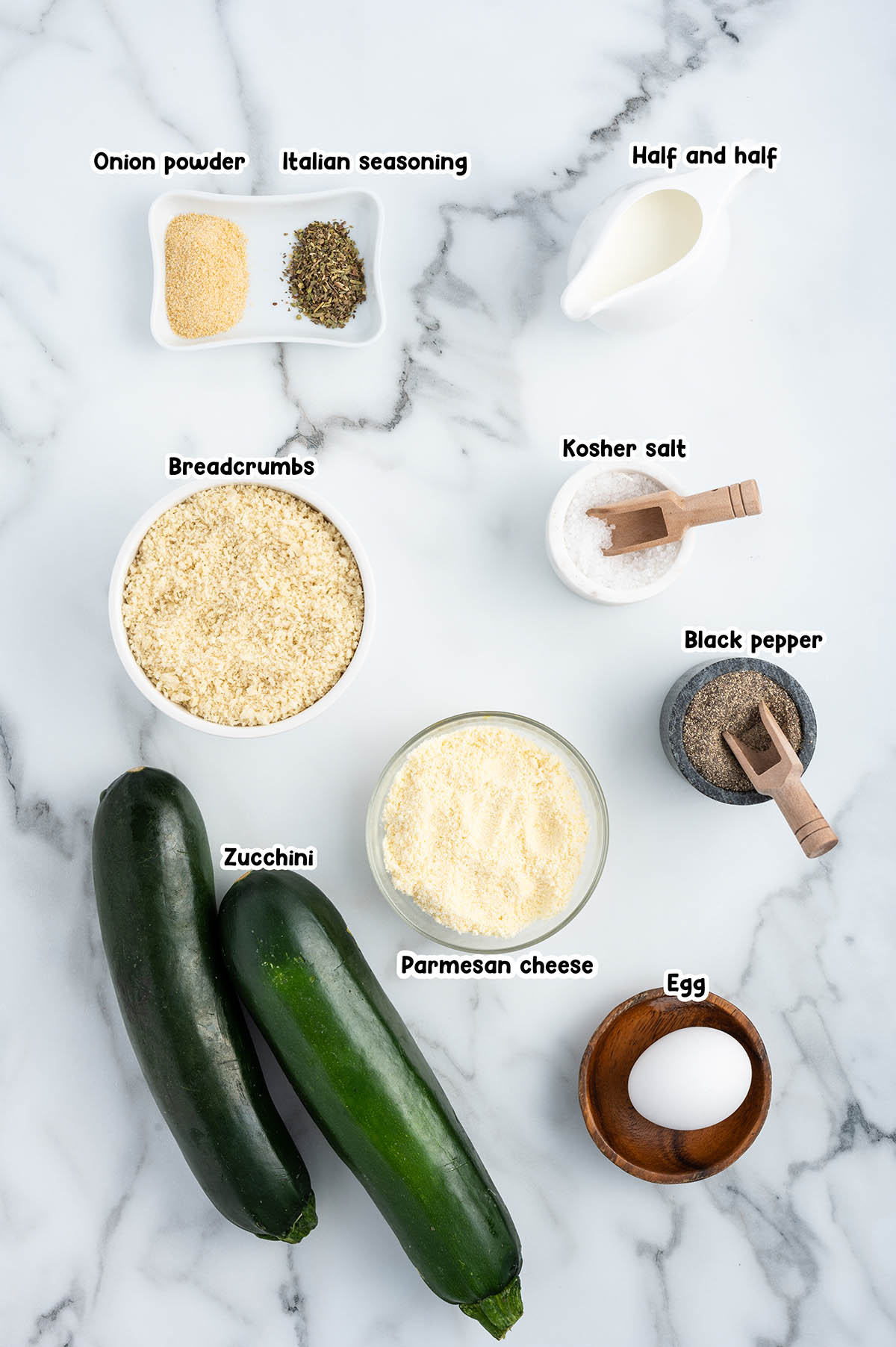 Air Fryer Zucchini ingredients