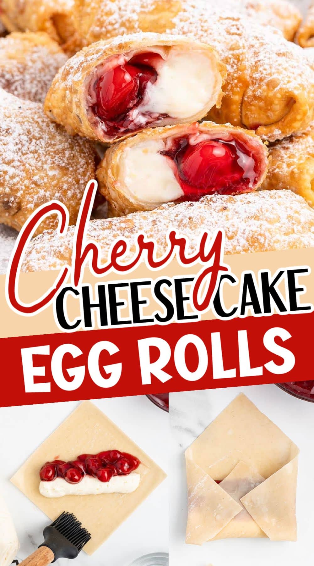 Cherry Cheesecake Egg Roll pinterest