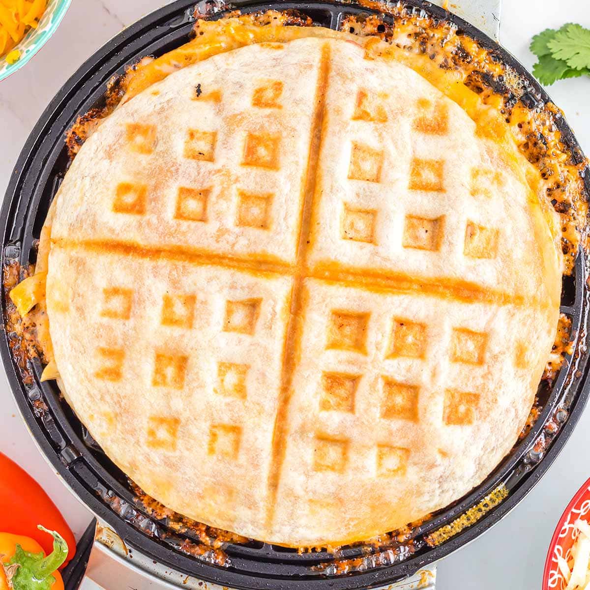 Best Waffled Quesadillas Recipe - How To Make Waffled Quesadillas