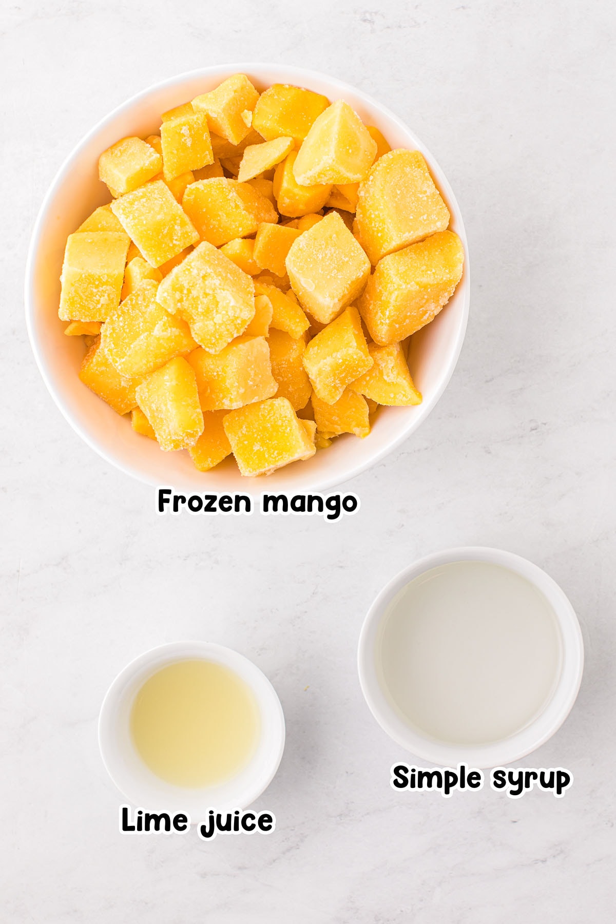 Mango Sorbet ingredients