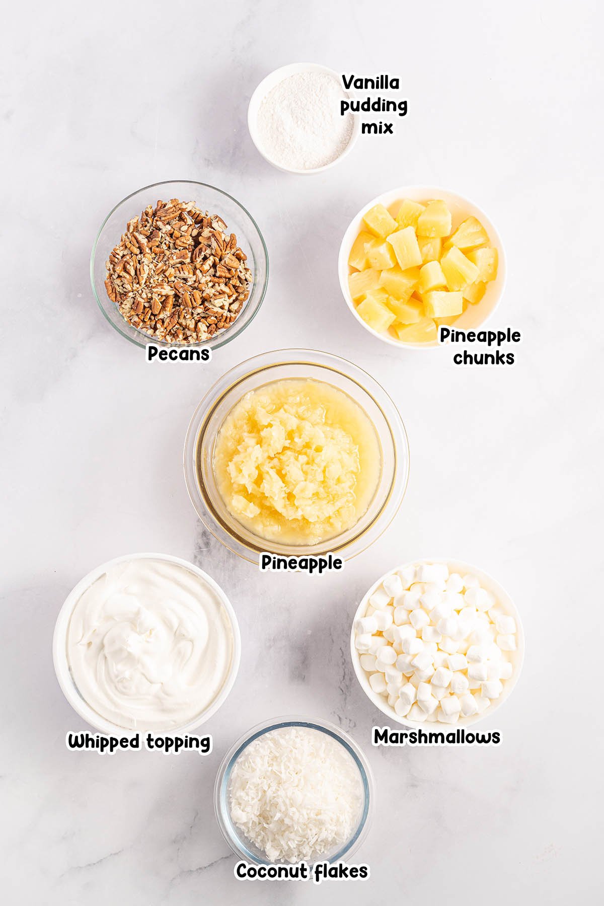 Pineapple Fluff ingredients