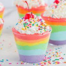 Rainbow Pudding Cups featured image