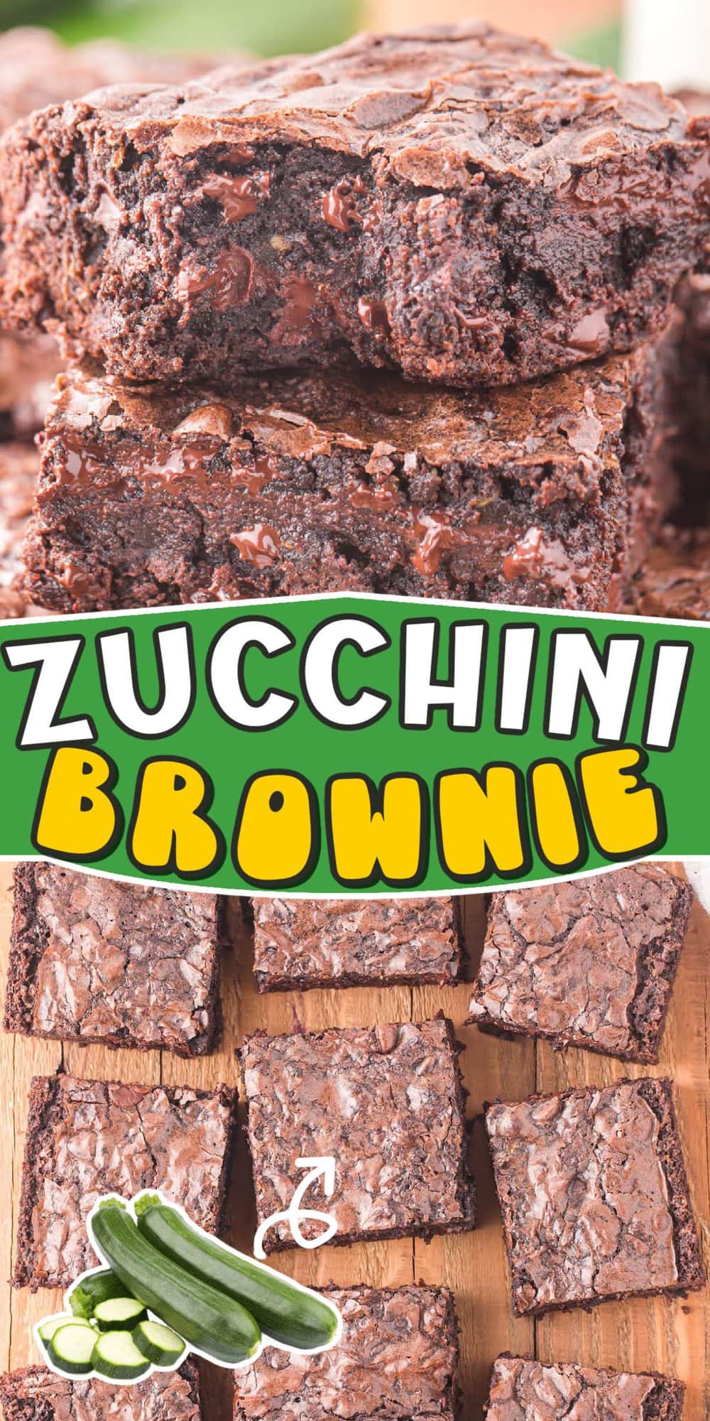 Zucchini Brownies pinterest