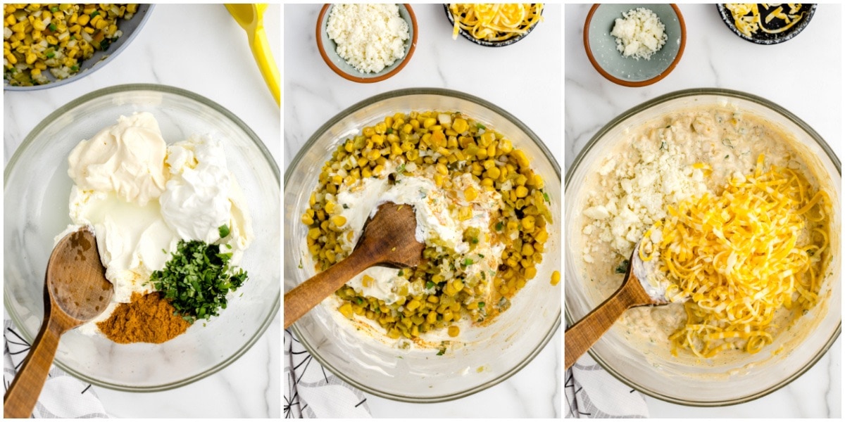 Mexican Street Corn Dip collage 1