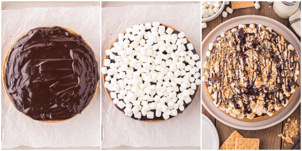 S'mores Cheesecake collage 2