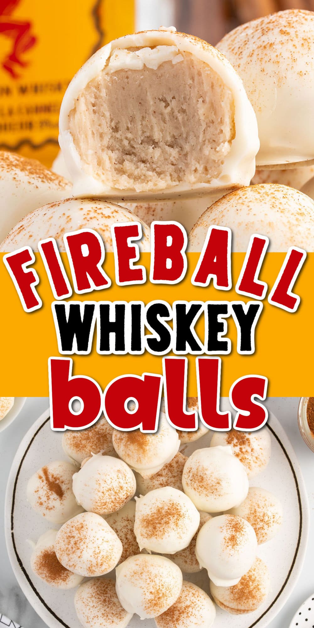 Fireball Whiskey Balls pinterest
