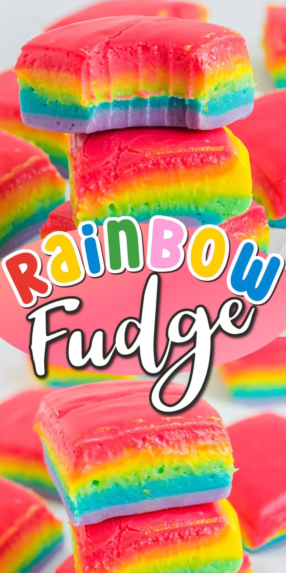 Rainbow Fudge pinterest
