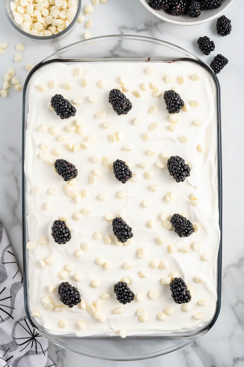 Blackberry Poke Cake - Princess Pinky Girl