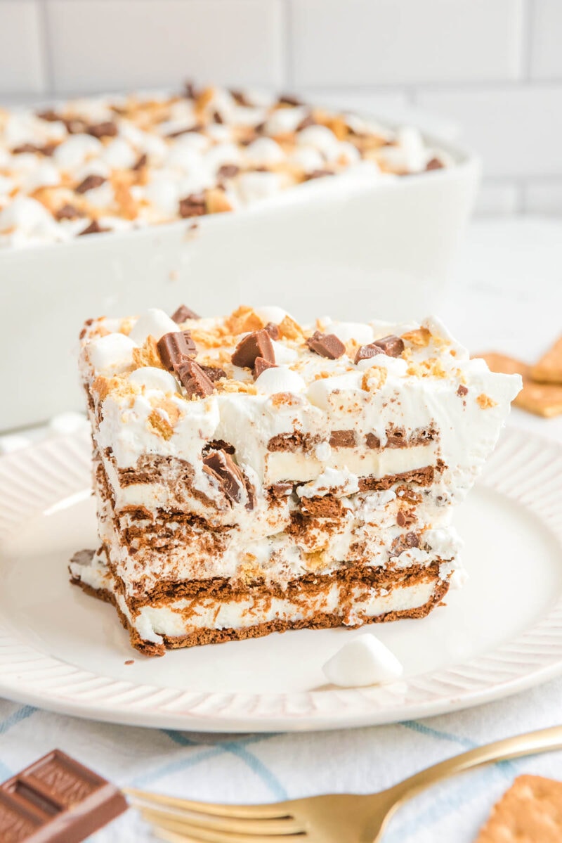 S'mores Ice Cream Sandwich Cake - Princess Pinky Girl