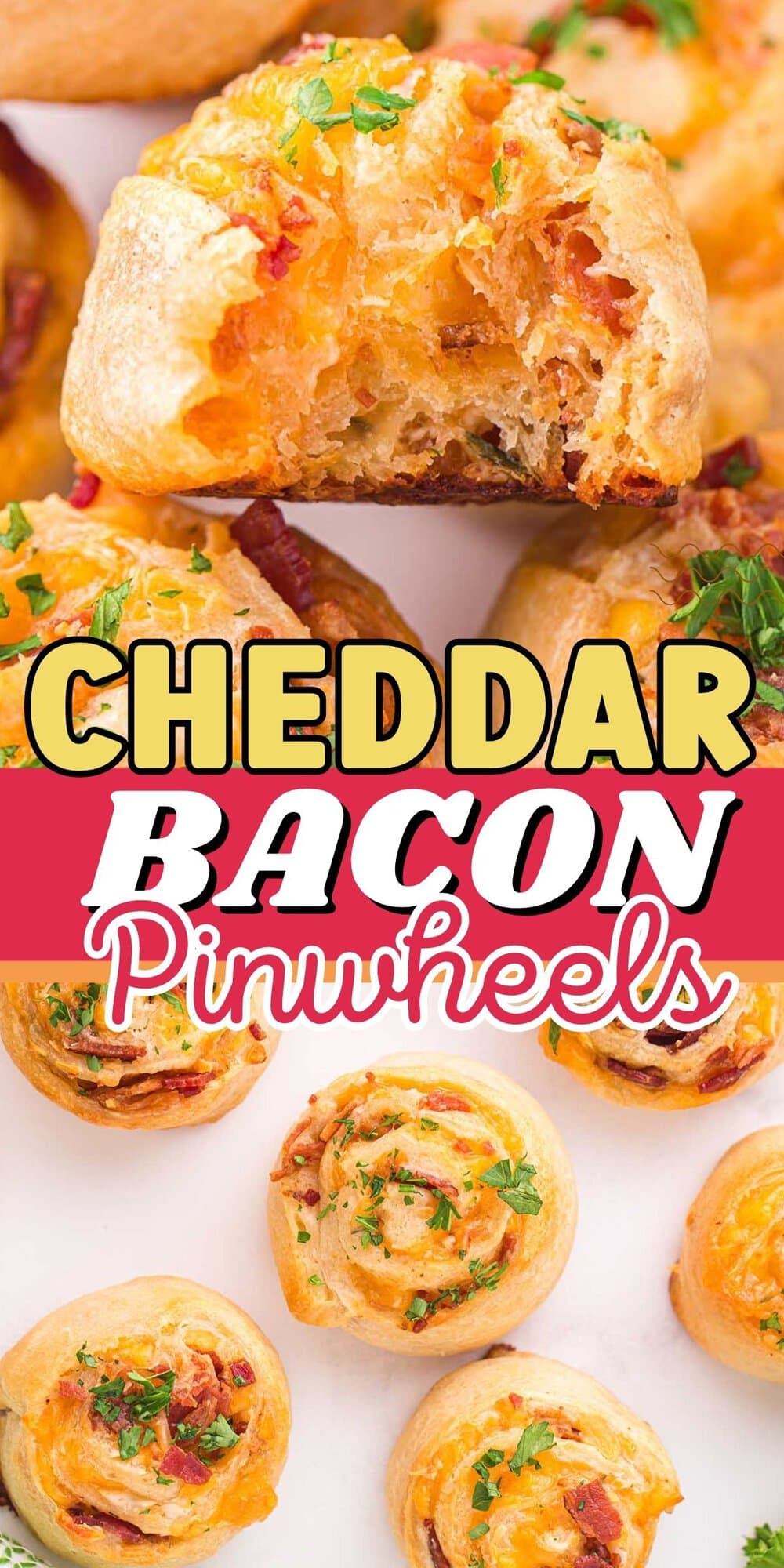 Cheddar Bacon Pinwheels pinterest