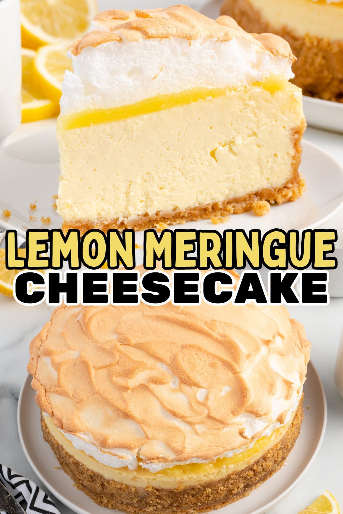 lemon meringue cheesecake pin.