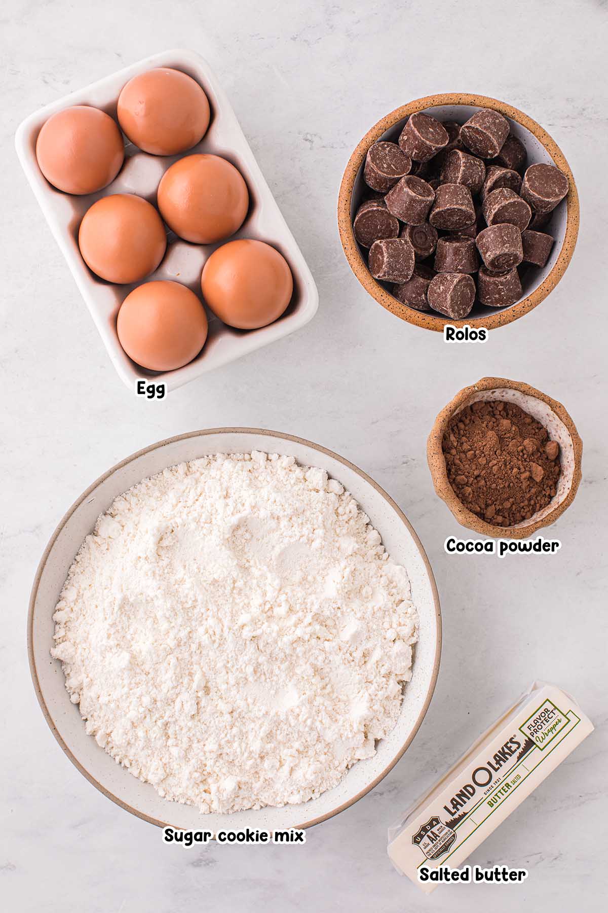 Rolo Cookies ingredients