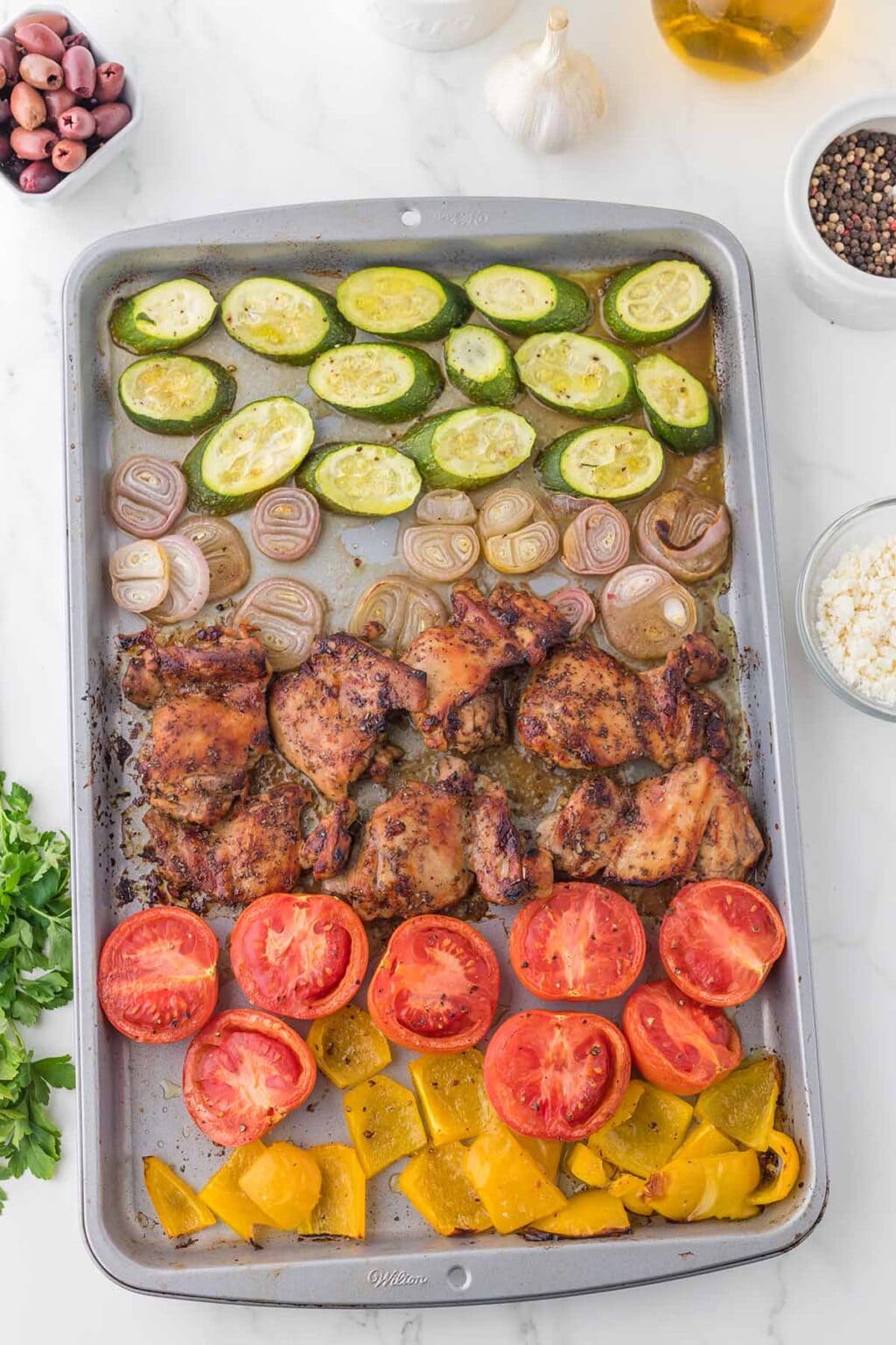 Sheet Pan Greek Chicken - Princess Pinky Girl