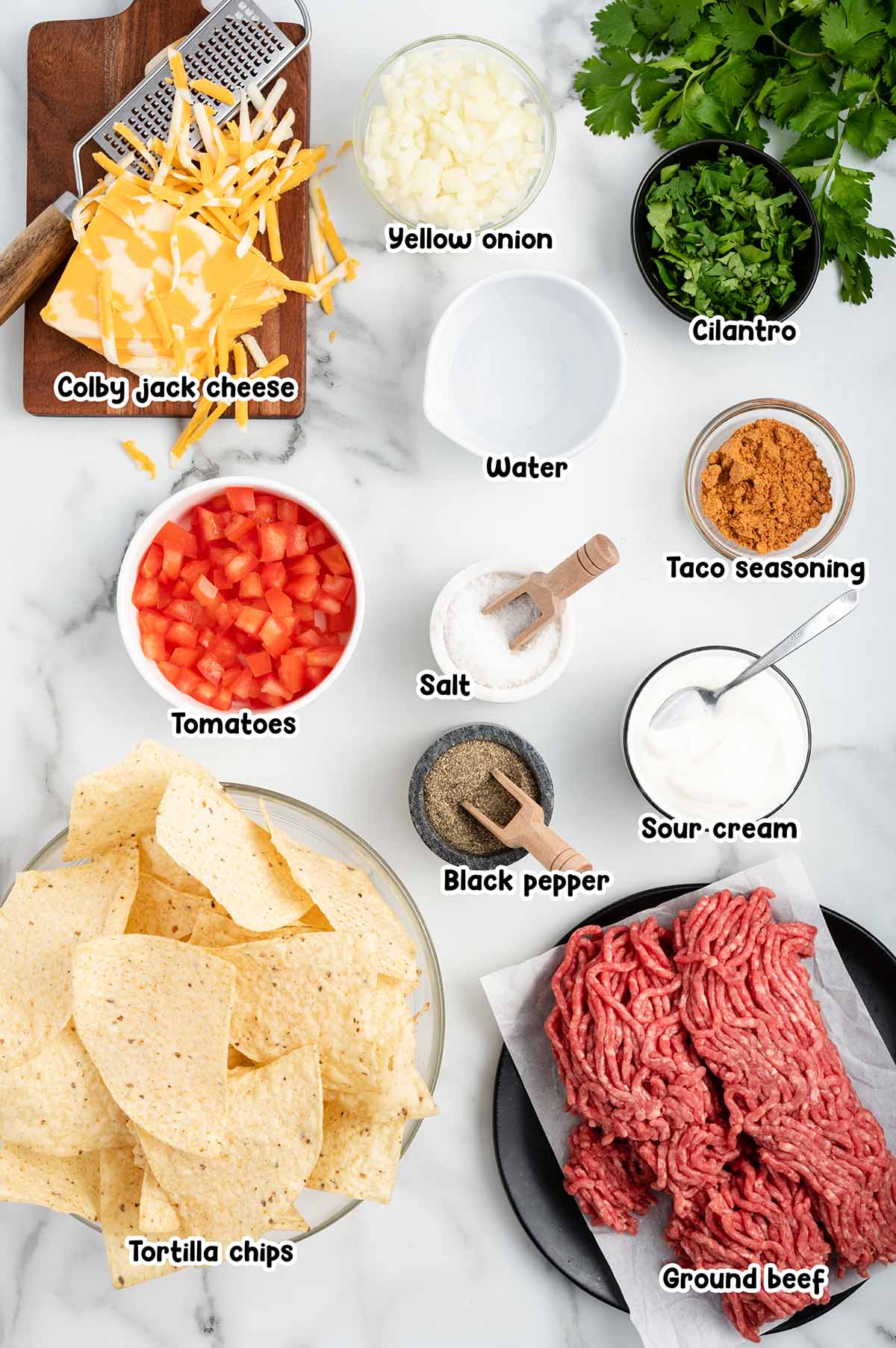 Bundt Pan Nachos ingredients