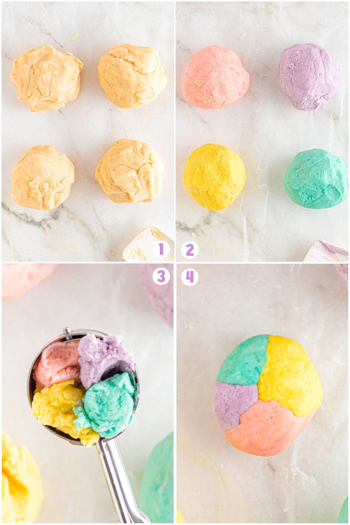 Unicorn Sugar Cookies collage 1