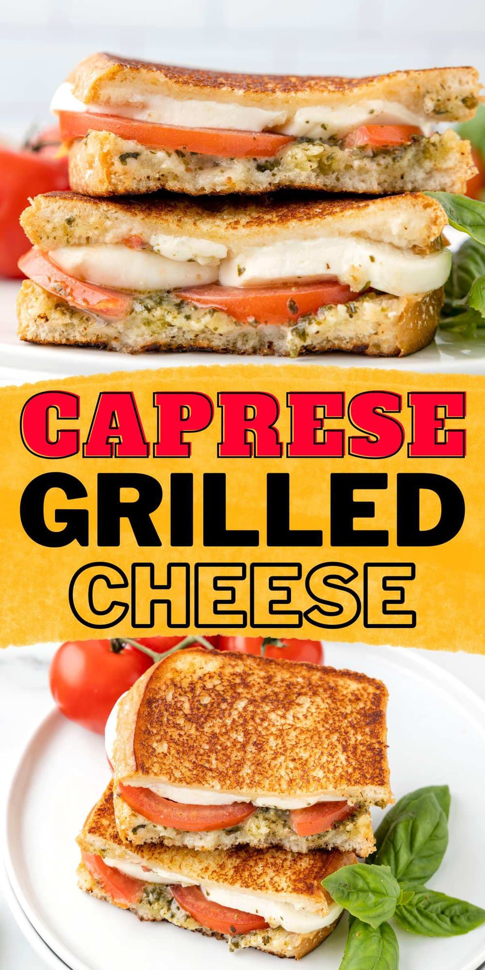 Caprese Grilled Cheese pinterest