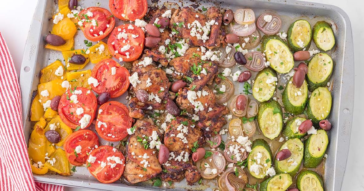 Tuscan Chicken Sheet Pan Dinner - Recipe Girl®