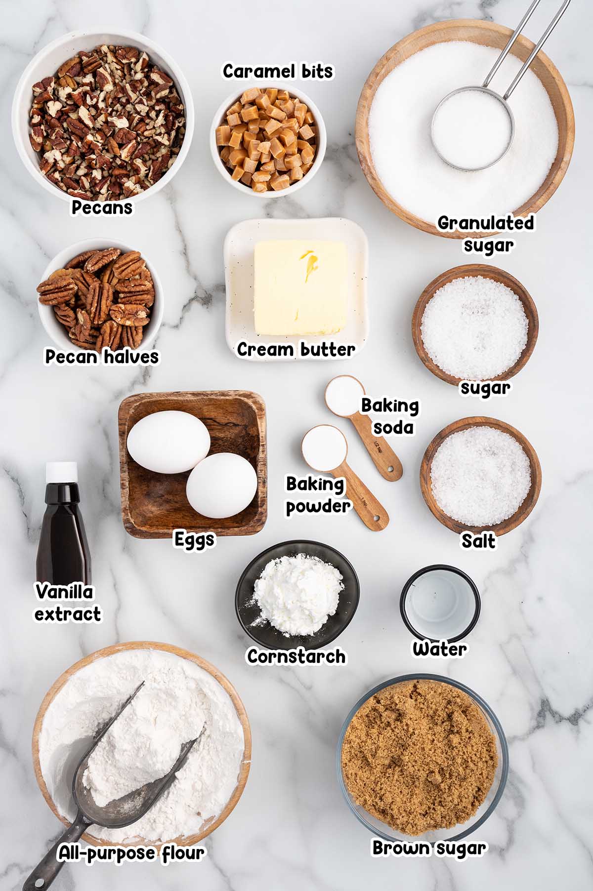 Butter Pecan Cookies ingredients