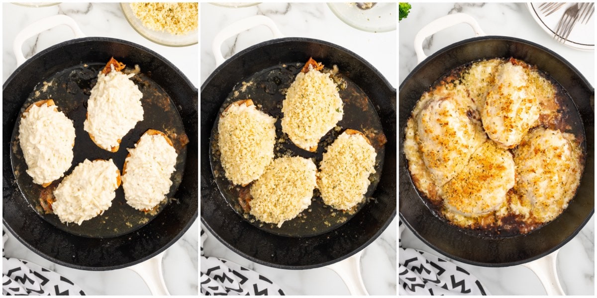 Longhorn Parmesan Crusted Chicken collage 2